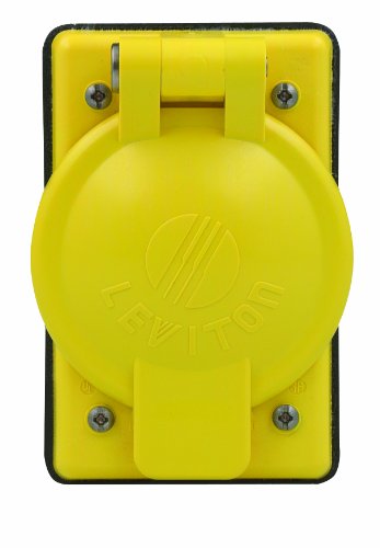 Cubierta termoplástica Leviton 7420-CR con tapa vertical autocierre para entorno marino 2
