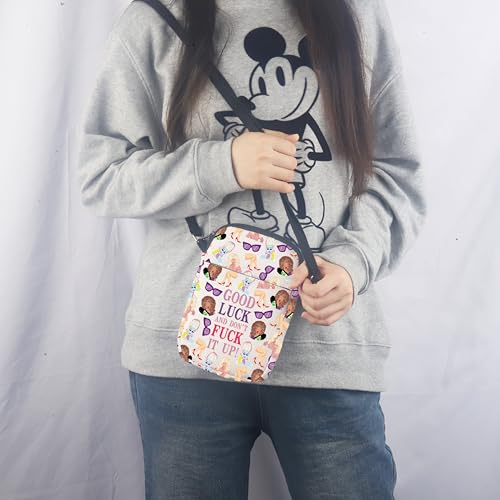 MNIGIU Drag Race Inspired Gift Drag Queen Quote Good Luck And Don’t F It up Crossbody Bag for RP Fans4