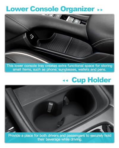 Image of CDEFG 3Pcs for 2023 2024 2025 2026 Honda HR-V Center Console Organizer Tray for 2023-2026 Honda HR-V(Sport,EX-L,LX) Accessories Lower Console Armrest Tray Storage Box Cup Holder