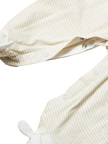 Kit 2 macacão e fralda, Tip Top, Unissex, Bege, RN