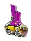 ✅【DÉCORATION & IDÉE CADEAU】 Pour tous les amoureux de la culture asiatique, ce couple de vase sera en parfait harmonie avec votre fleur ou vos bouquets artificiels. Ce pot de fleur ne peut pas contenir d’eau à cause de sa matière en bois laqué. C'est une merveilleuse façon de décorer votre maison et d’y apporter un charme asiatique. C'est un cadeau original et sans aucun doute très apprécier pour la personne qui le reçoit