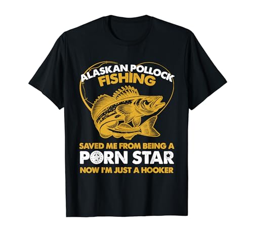 Pesca Salvado Hooker Star Fisher - Pescado Alaska Abadejo Camiseta