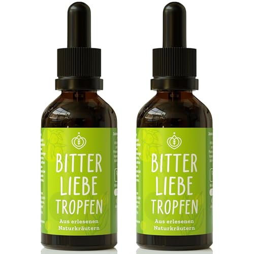 BitterLiebe Gotas amargas – Gotas de sustancias amargas con dientes de león de alta calidad y hierbas amargas – Gotas amargas según Hildegard von Bingen – Amor amargo – Vegano y fabricado en Alemania