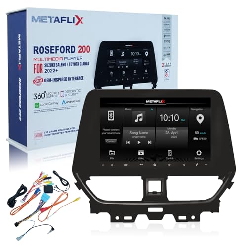 METAFLIX Roseford 200 Android 10 QLED Car Stereo Multimedia System