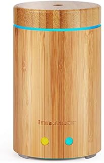 InnoGear Upgraded Real Bamboo Essential Oil Diffuser Ultrasonic Aroma Aromatherapy Diffusers Cool Mist