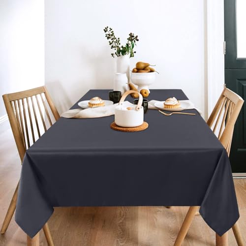 Nappe rectangulaire en polyester antitache table à manger