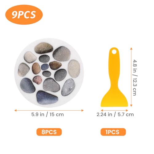Adhesivos Autoadhesivos para Baño Pegatinas Antideslizantes Bañera y Ducha 8 Piezas 3