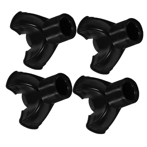 NULYLU 4pcs Crutch Accessories Walking Stick Cane Tips Crutch Tips Rubber Tip for Cane Crutch Replacement Tips Pad for Cane Thickened Pole Tip Covers Trekking Pole Foot Covers PVC Black
