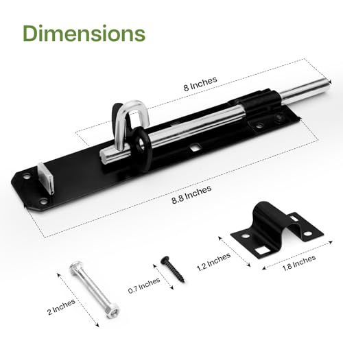 Galvanised Brenton Bolt Sliding Door Lockable Padbolt - Image 2