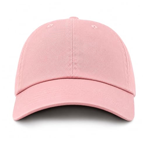 Image of Cotton Baseball Cap Dad Hat - Washed Low Profile Adjustable Hat for Men Women Casual Outdoor Running Golf