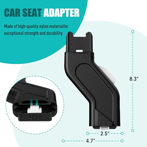 Upper Adapter Compatible with UPPAbaby Vista and Vista V2 Strollers, Bassinet, Toddler Seat, Aria, Mesa V2, or Mesa Max Infant Car Seats for Fast and Secure Attachment, 1 Set