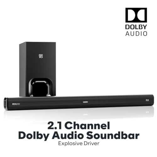 Image of GOVO GoSurround 880 Dolby Digital | 240W Sound bar, 2.1 Channel Home Theatre, 6.5 inch subwoofer, HDMI, Opt, AUX, USB & Bluetooth, 3 Equalizer Modes, Stylish Remote & LED Display (Black)