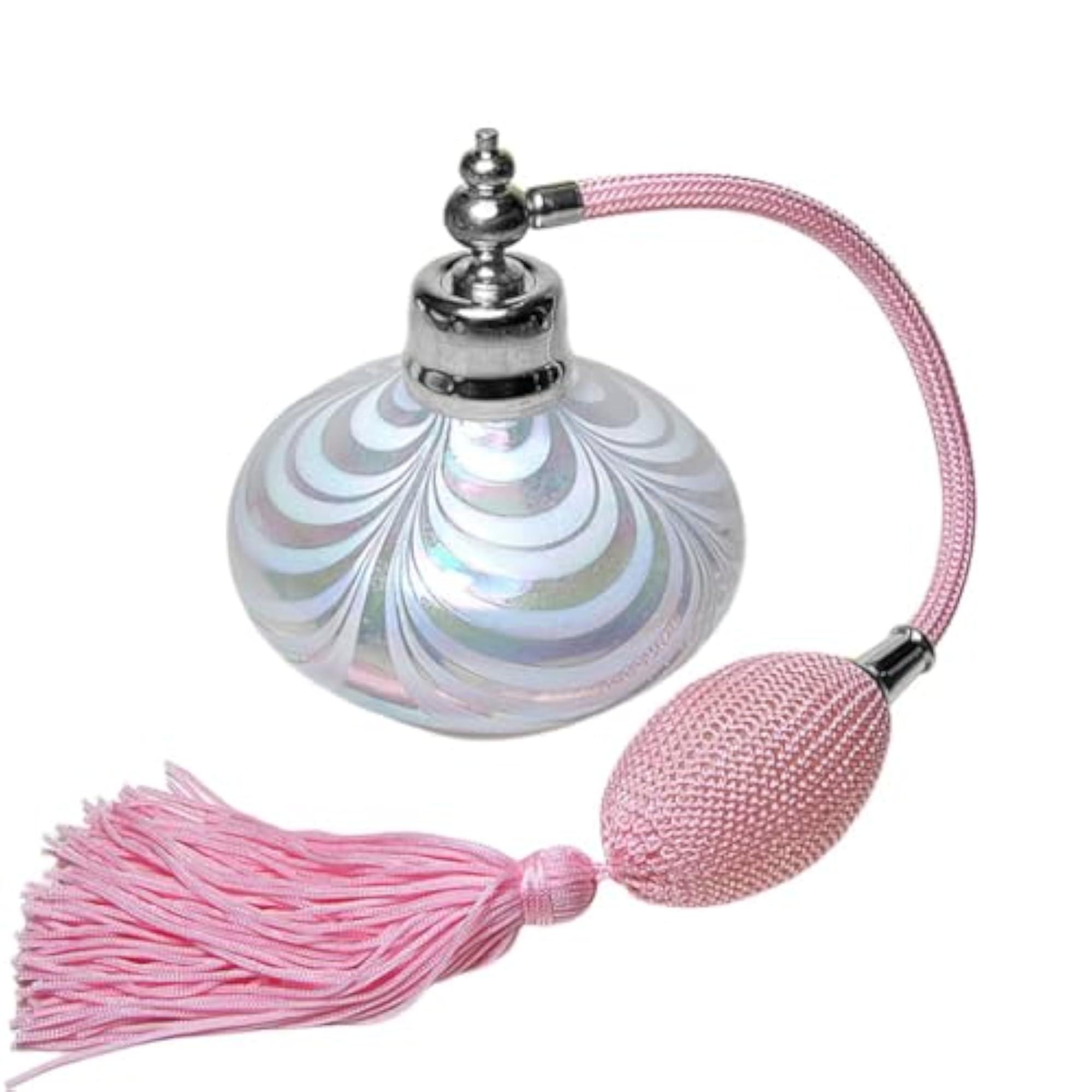 Vintage Refillable Spray Bottle with Squeeze and Tassel