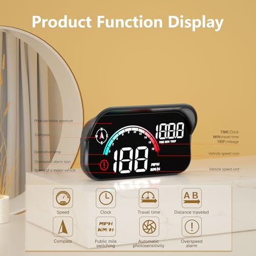 Azijyv M22 Windshield Speedometer Projector thumb #1