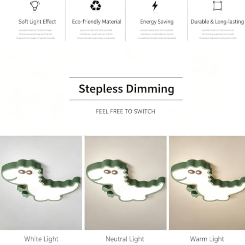 Lámparas colgantes de dinosaurio con protección ocular LED 3