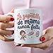 Imagen de MUGFFINS Taza mamá con frase La zapatilla de mamá nunca falla en Español