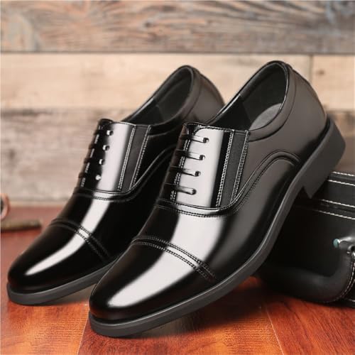 Men's Slip On Black Formal Dress Shoes Business Uniform Loafers Large Size Casual Leather Shoes for Instructor2