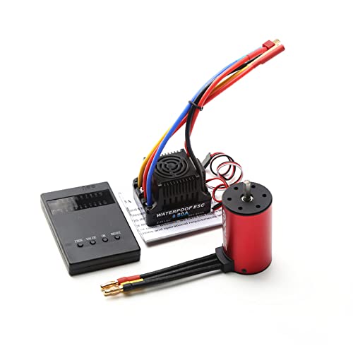 Motor sin escobillas S3660 impermeable y kit ESC 80A para reparar y potenciar coches RC 5
