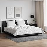 Mokuyary Bettdecke mit Kissen, 3-teilig, weiß, Mikrofaser, bequem, für Bett, Schlafzimmer, Hotel-A46 3377703