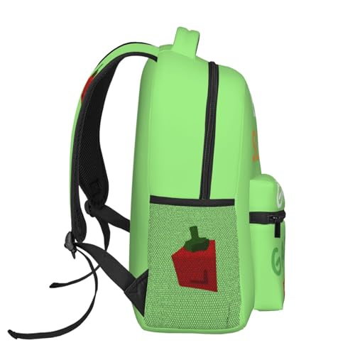 Eat Sleep Grow A Garden Repeat Bag Large Capacity 15.7 Inch Backpack Funny Polyester Adjustable Travel Bags3