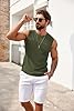 COOFANDY Canotta Uomo Bodybuilding Canottiera Palestra Estate Fitness Leggera Sportiva Maglietta Senza Maniche Verde Militare M #2