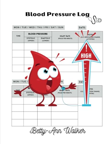 Blood Pressure Log Book: The Essential Health Journal for Monitoring and Tracking Cardiovascular Wellness | Perfect for Patients, Seniors & Health-Conscious Individuals