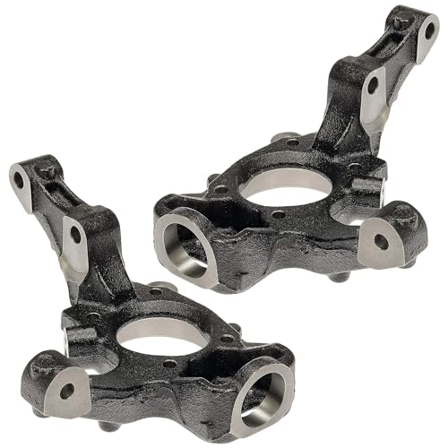 Image of Detroit Axle - 2pc Front Steering Knuckles for 2008-2014 Chrysler 200 Dodge Avenger, 2007-2010 Sebring, Steering Knuckles Assembly 2008 2009 Replacement