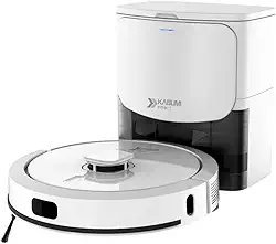 Robô Aspirador KaBuM! Smart 900 Branco Controle via App Recipiente Auto Limpante G7 Dispensador de Pó Alcance 360° (110, Volts)