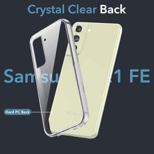Image of DIZORO Compatible with Samsung Galaxy S21 fe 5G Back Cover Case Clear,[ Anti Yellow ][Military Grade Protection] Hard PC Back Cover Transparent