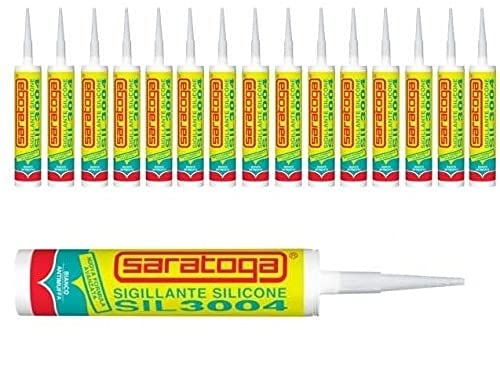 Silicona Sellador Blanco moho Saratoga - sil3004 - 15 piezas Cover