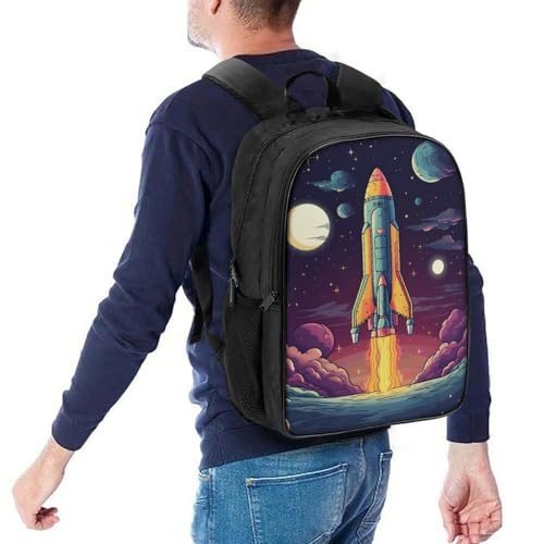 Mochila de gran capacidad para niñas Rocket que alivia el peso 5