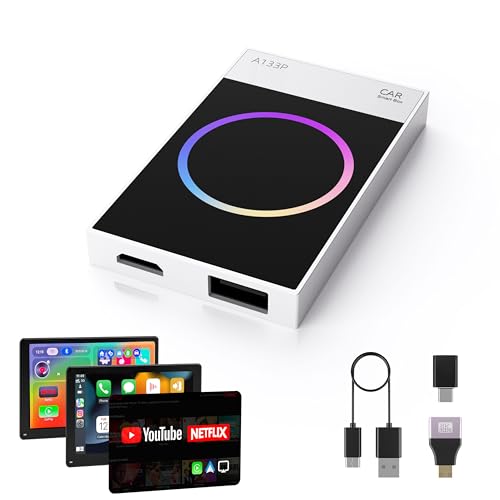 Wireless CarPlay Adapter with YouTube Netflix TikTok, 2025 New Carplay