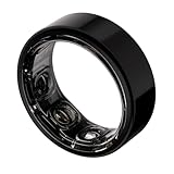 CUDIS 002 - AI Smart Ring, No Subscription Fee, 10-Day Battery Life, Sleep/Sport/Stress/Heart Rate/HRV/Blood Oxygen/Women's Health/Biological Age Tracker, Titanium, 5ATM Waterproof (Black, 8)