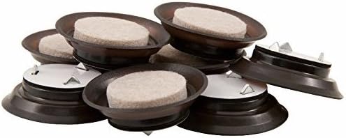 Ultimate Grip Tap-on Fuzz Free Felt Pads for Wood Furniture and Hard Floors - Resists Dirt and Fuzz - 1.5 Inches, 24 Pack