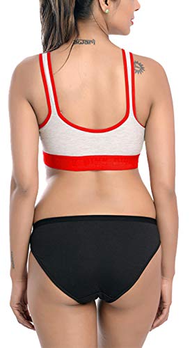 Image of FIMS - Fashion is my style Sports Bra Panty for Women Full Coverage Combo Everyday Bra Panty, See Main Image to Check How Many Sets You Will Get