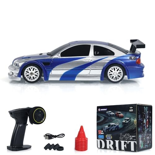 1/43 RC Drift Auto 4WD Mini, ferngesteuert mit LED