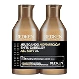 con Aceite de Argán Redken  Champú y Acondicionador Hidratante con Aceite de Argán para Cabello Seco y Frágil, All Soft, Formato 500 ml