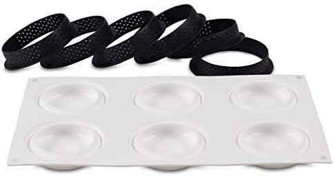 Silikomart Kit Tarte Ring 80 -Perforated - 6 Forms
