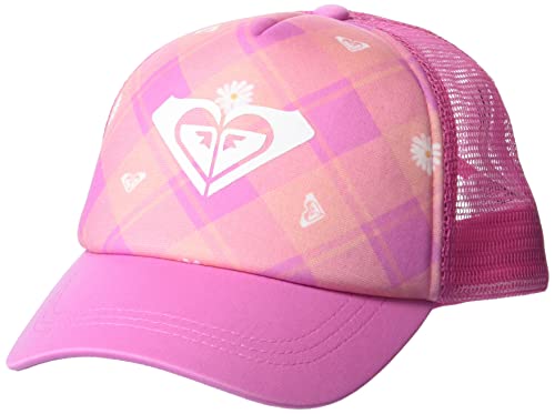 Roxy Girls' Sweet Emotions Trucker Hat, Cyclamen Playful Plaid 231, One Size #TOP16