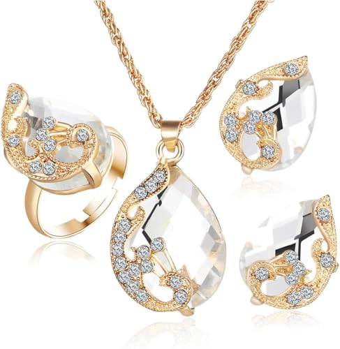 Elegant Realistic Peacock Crystal Jewelry Set – TOEECY Elegant Realistic Peacock Crystal Jewelry Set – TOEECY