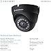 Amcrest Full HD 1080P 1920TVL Dome Outdoor Security Camera (Quadbrid 4-in1 HD-CVI/TVI/AHD/Analog), 2MP 1920x1080, 98ft Night Vision, Metal Housing, 3.6mm Lens 90° Viewing Angle, Black (AMC1080DM36-B)