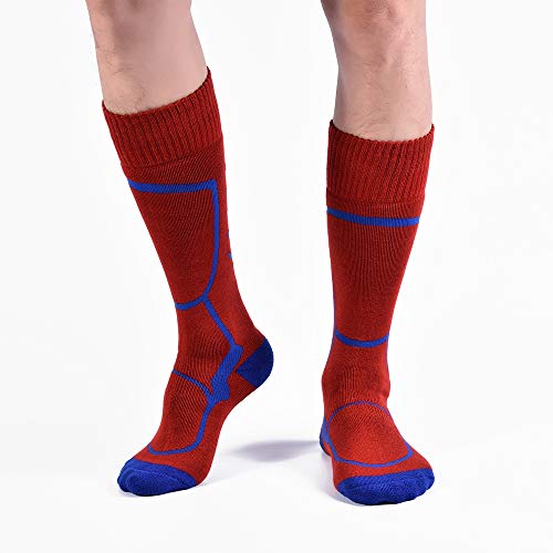 Chaussettes de laine contre le froid aux pieds pour ski et activités extérieures
