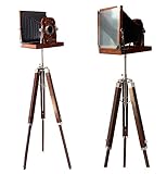 collectiblesBuy Home Decorative Gift 12'x 12'x 13' Brown Vintage Royal Wooden Film Slide Old Retro...