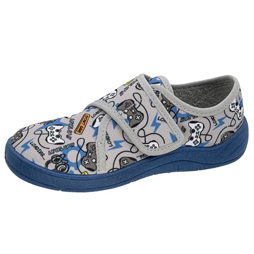 Fischer Markenschuh Kinder-Klett-Hausschuh