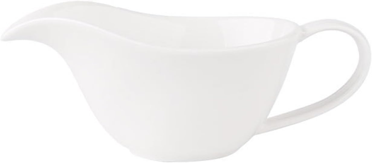 Gravy Boat High-grade Ceramic Western Food Juice Hopper Sauce Dish Coffee With Milk Cup Tableware Boat Juice Cup Sauce Bowl Gravy Boat Stands(White)