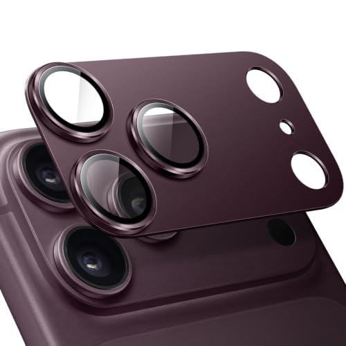 Image of JETech Camera Lens Protector Guard for iPhone New Pro Max, Dark Cherry