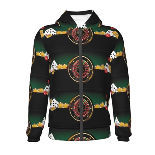 Casino Kids Pullover Hoodies Boys Zip Up Sweatshirts Girls Athletic Clothes with Pocket2