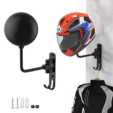 motorcycle helmet holder wall mount