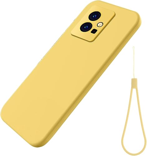 Miniatura 2 de Funda para Vivo Y55s (2023)Vivo Y33S 5G, funda protectora de silicona líquida para Vivo Y55s (2023)Vivo Y33S 5G con cordón de silicona, delgada,