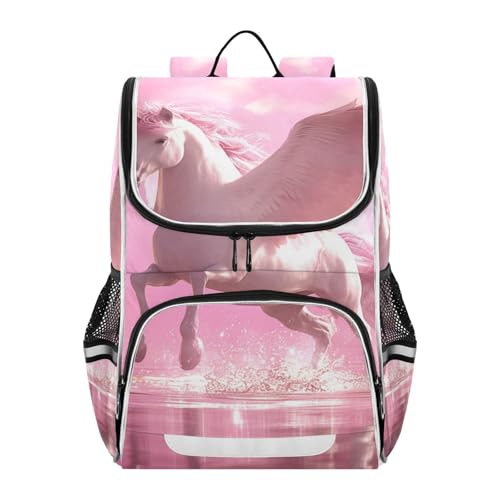 Mochila de unicornio rosa ideal para excursiones y colegio